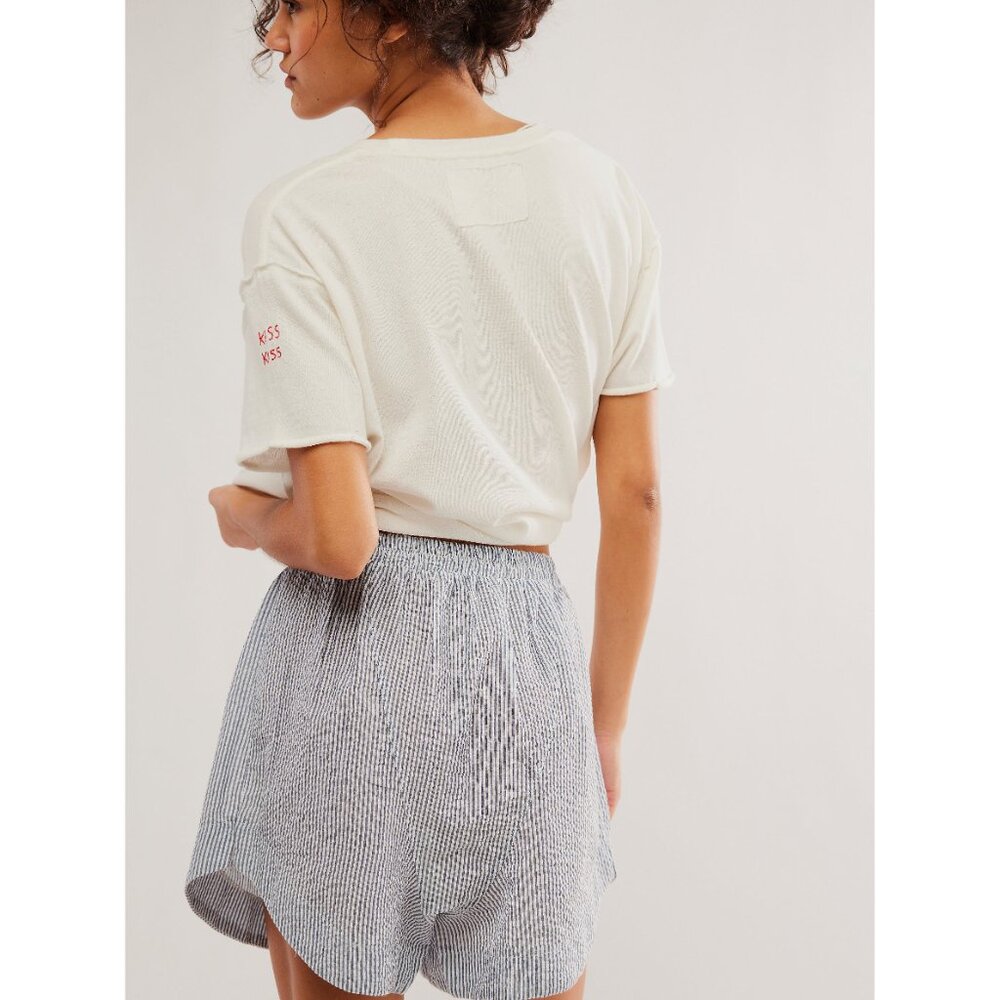 NWT FREE PEOPLE Cloud Nine Boxer / Navy Stripe - Picture 5 of 7